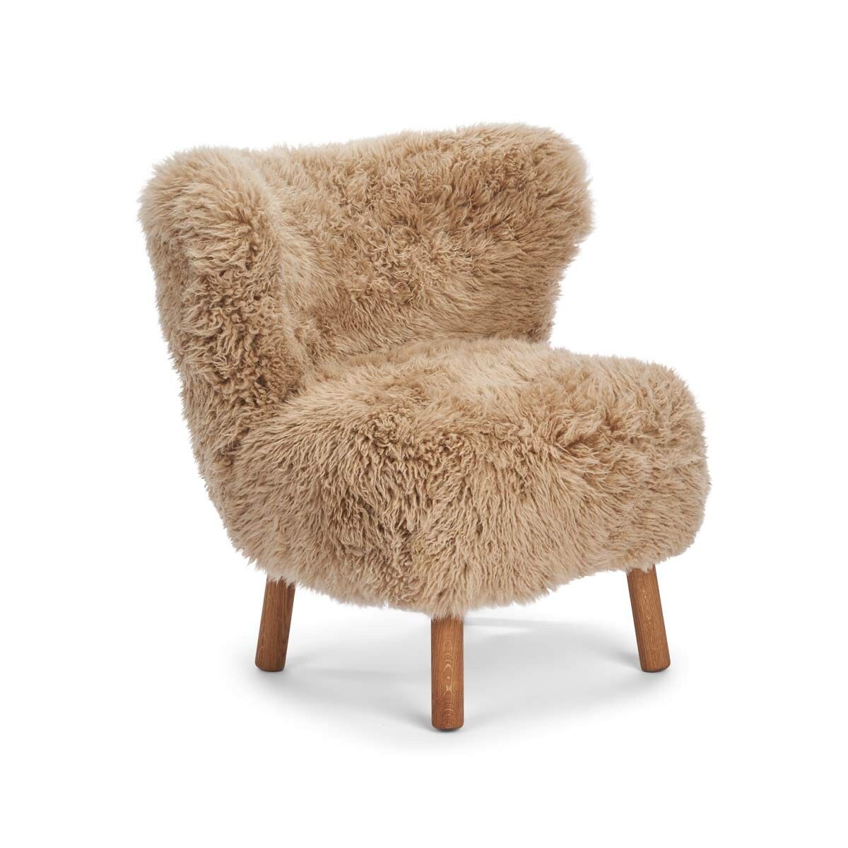 Emily Lounge Chair | Long Wool Honey