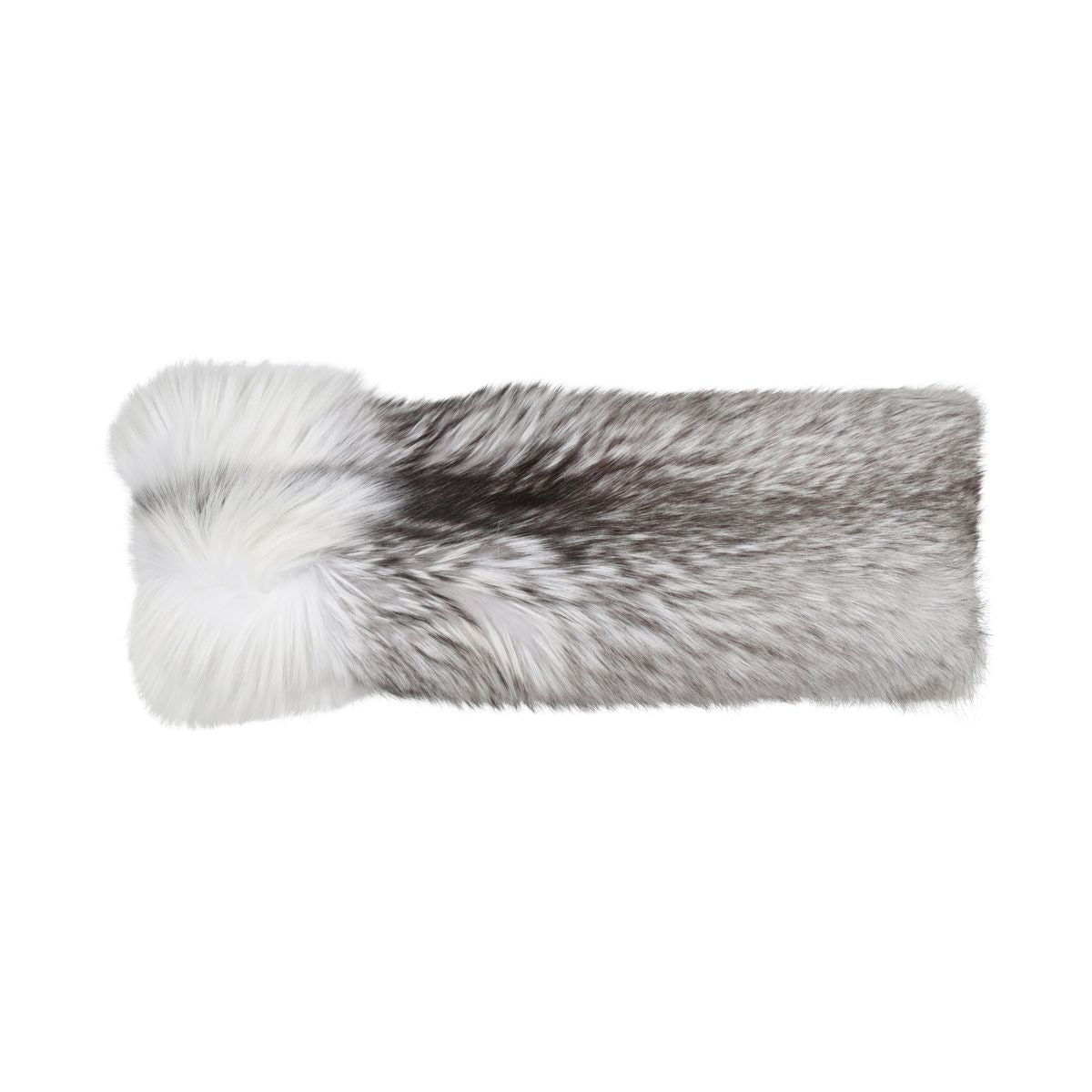 Premium Fox Cushion | Cashmere Backing | Norway | Platinum Fox | 30x70 cm