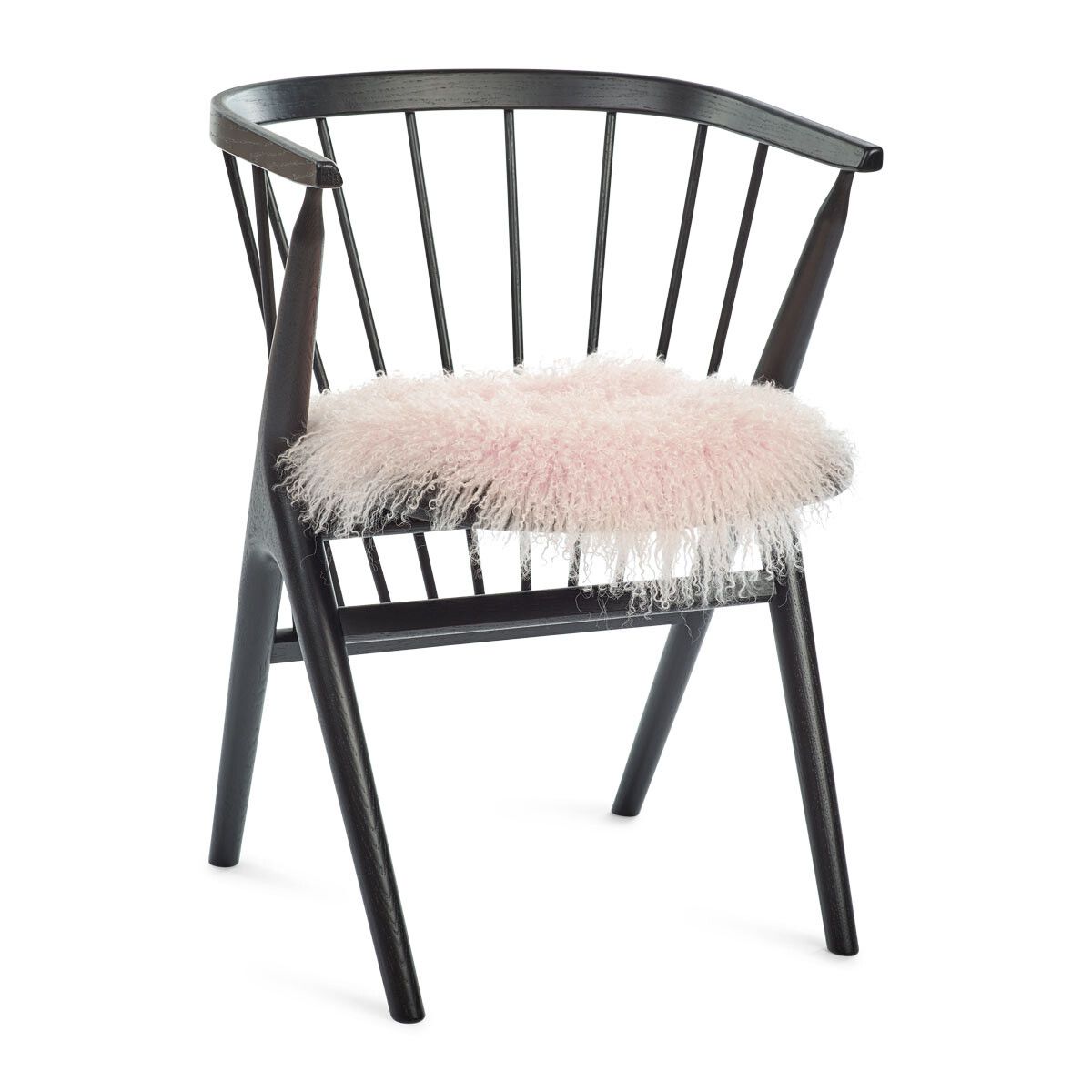 Curly Sheepskin Seat Cover | Ø38 cm Candy