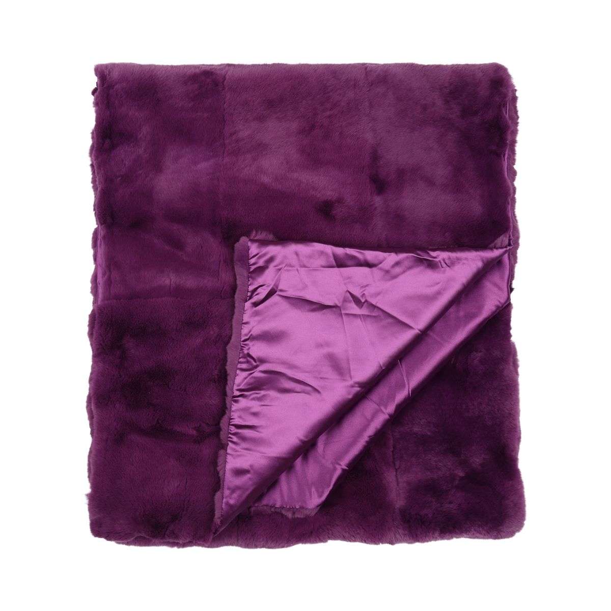 Premium Quality Bed Runner | Rex Rabbit | 238x55 cm Purple
