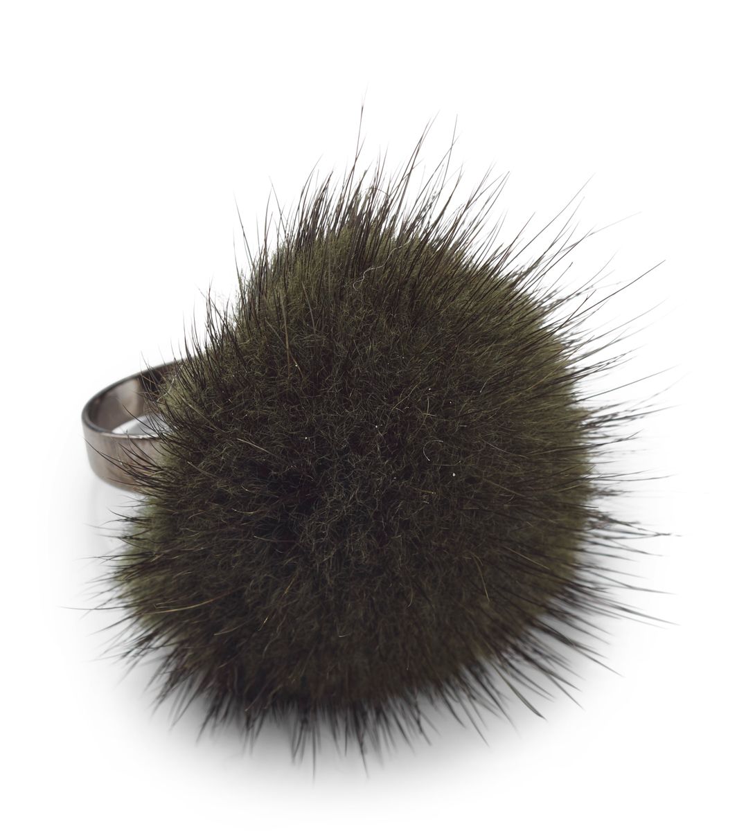 Ring Pom Pom  Khaki