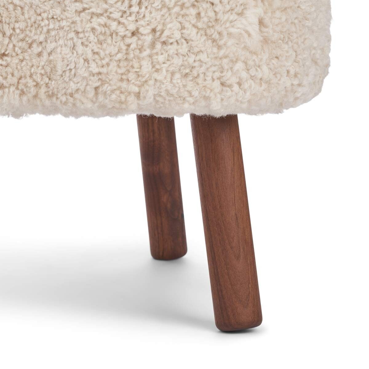 Emil Lounge Chair | Short Wool Pearl