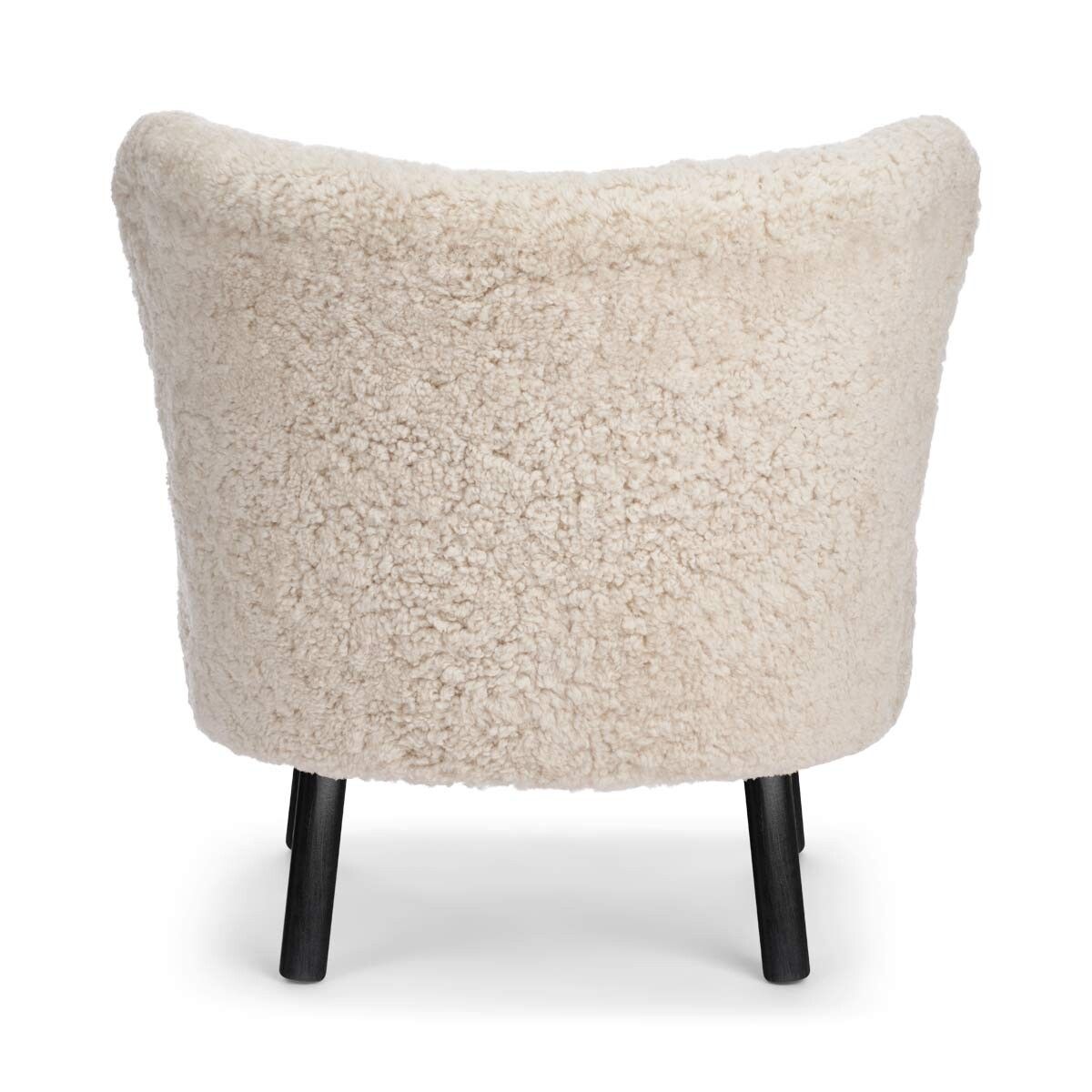 Emil Lounge Chair | Short Wool Pearl