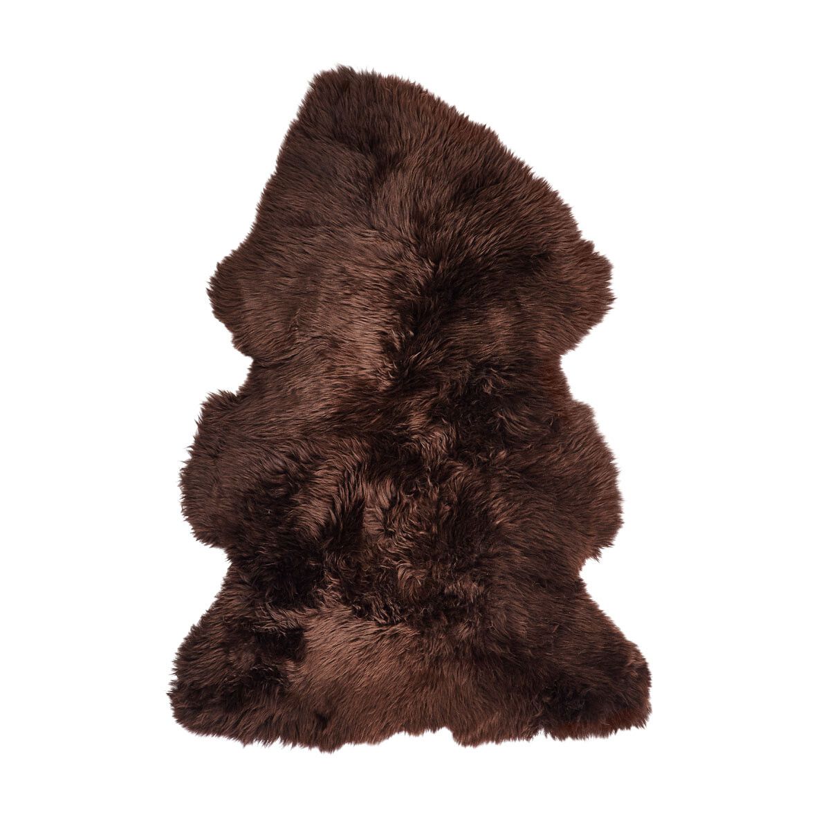 New Zealand Sheepskin | Long Wool | 115x60 cm Chocolate