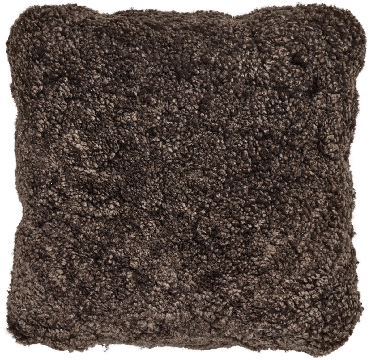 Short-Wool Sheepskin Cushion | Doublesided |  40x40 cm Cappuccino