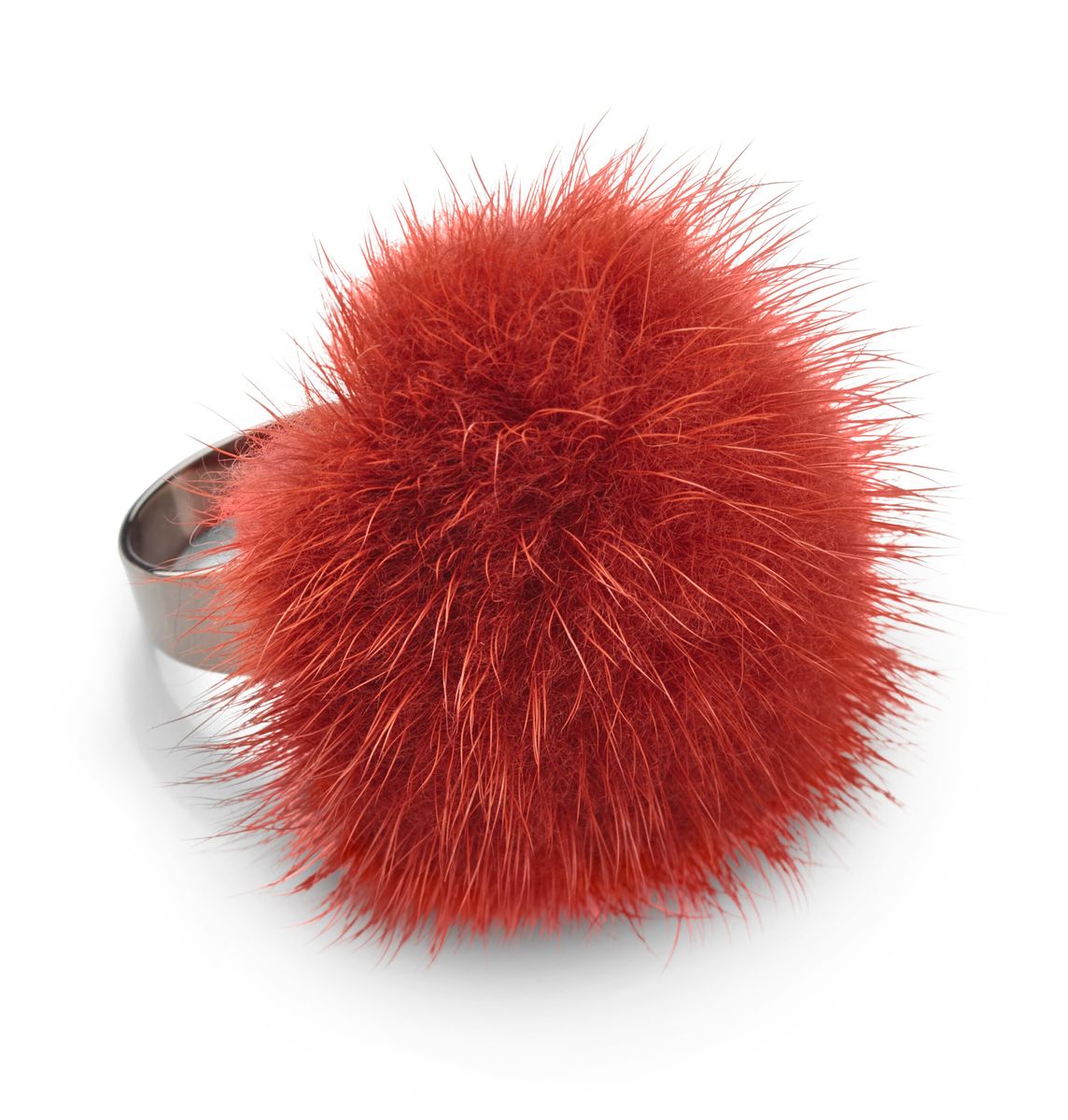 Ring Pom Pom  Autumn Marble