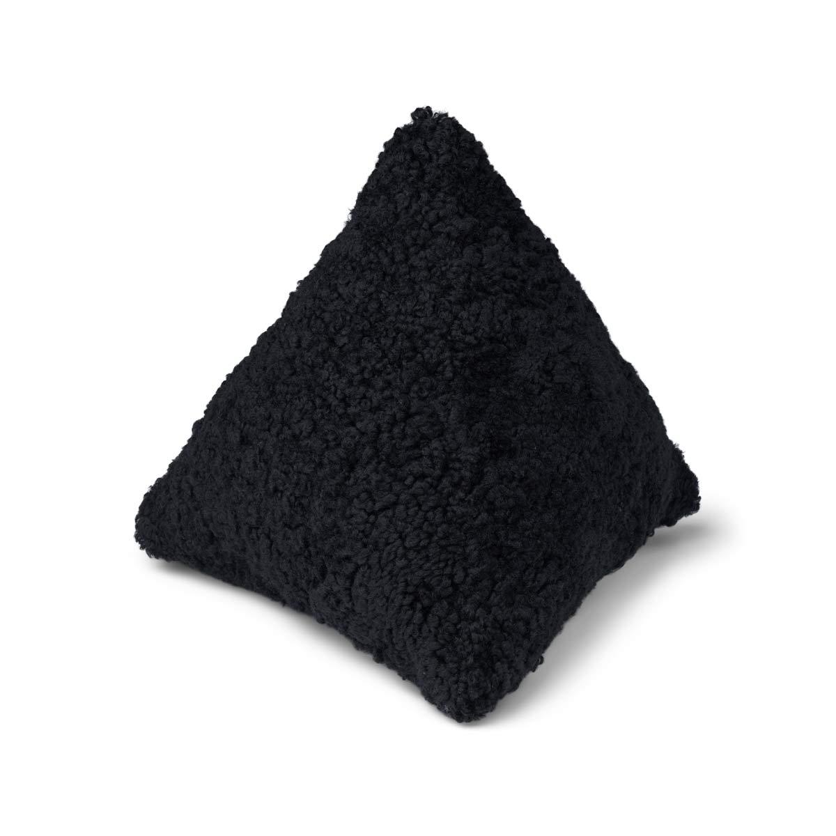 Hematite Cushion | 35x35x35 cm | New Zealand Sheepskin | SW Curly - Naturescollection.eu