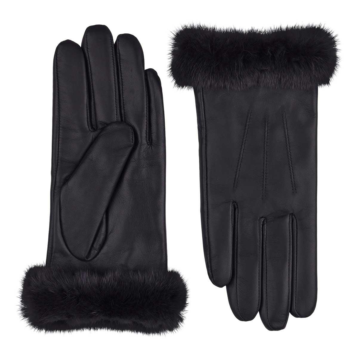 Kendall Gloves | Sheepskin, Mink - Naturescollection.eu