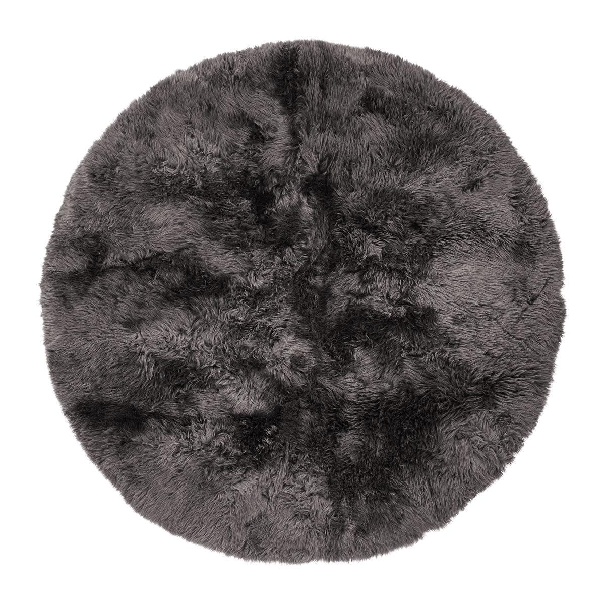 Round Design Rug | New Zealand Sheepskin | LW - Naturescollection.eu